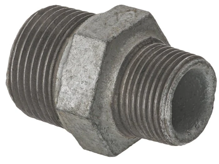 1/2" X 3/8" Gunbarrel Reducing Nipple - Galvanized - Image 2