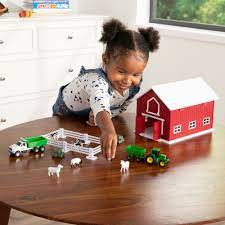 1:64 John Deere 24 Piece Farm Playset With Red Barn - Image 2