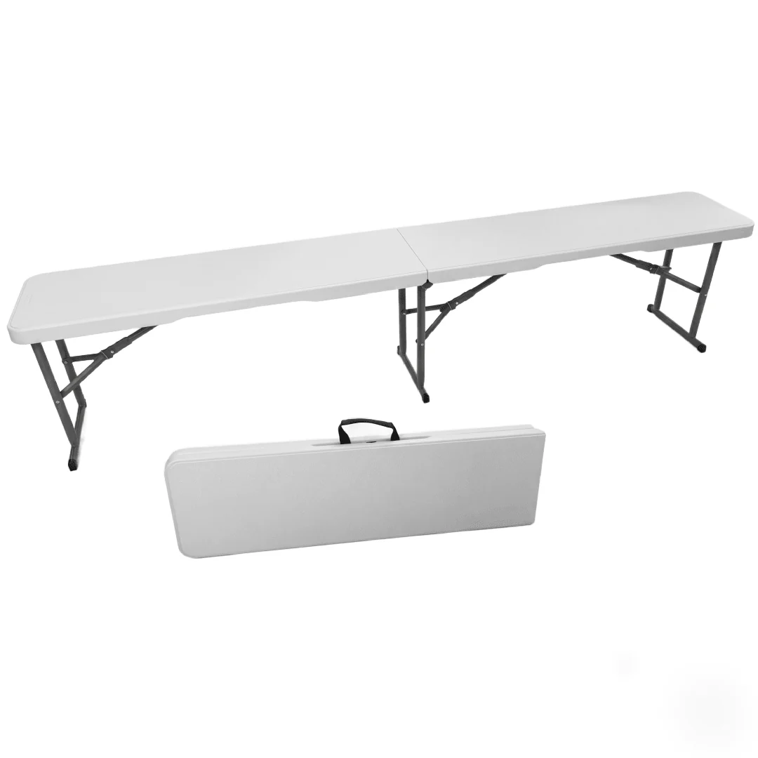 1.8M Folding Seating Bench – White
