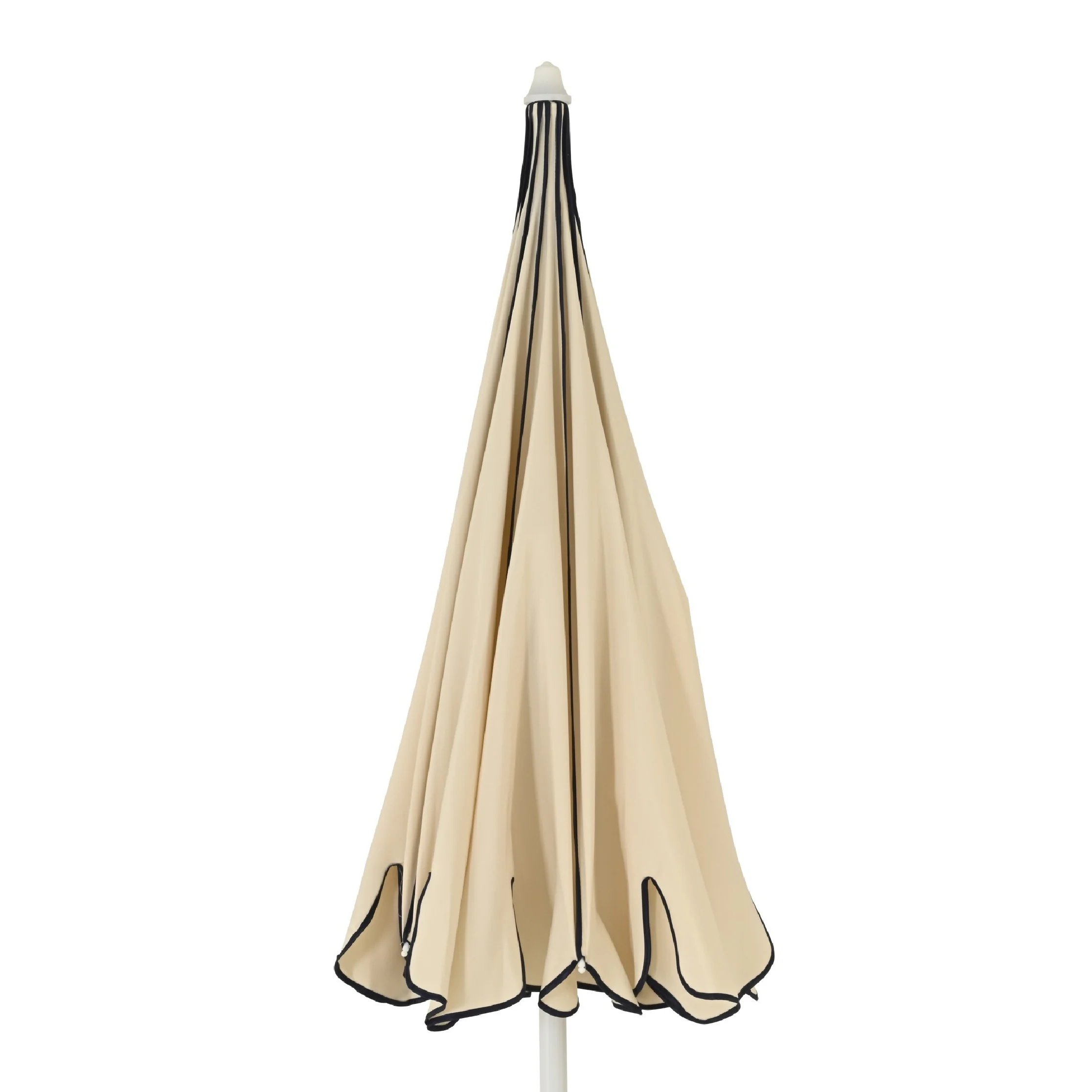 1.95m Cream/Blue Parasol with Adjustable Tilt - Image 4