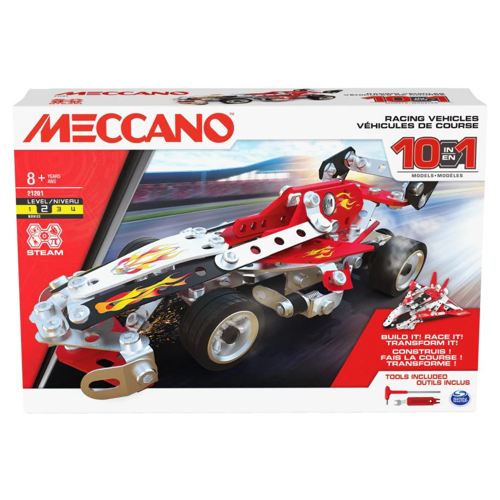 Meccano 10 Multi Model Set -Racing Vehicles - Image 4