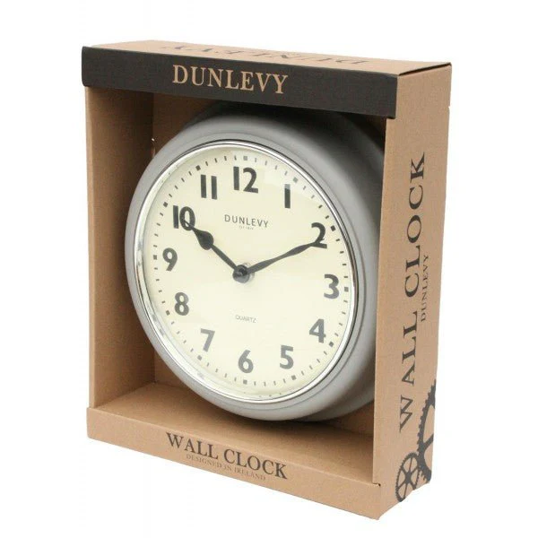 10" Plastic Deep Wall Clock - Taupe