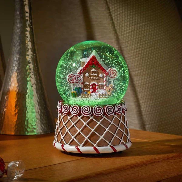 10cm Musical Gingerbread House Battery Operated