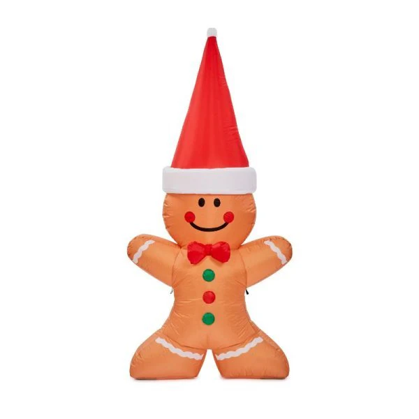 120cm Self-Inflating Gingerbread Man Low Voltage - Jumbo - Image 2