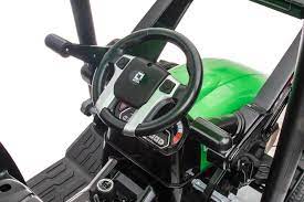 12V Ride On Tractor W/ Roof Trailer & Excavator - Image 3