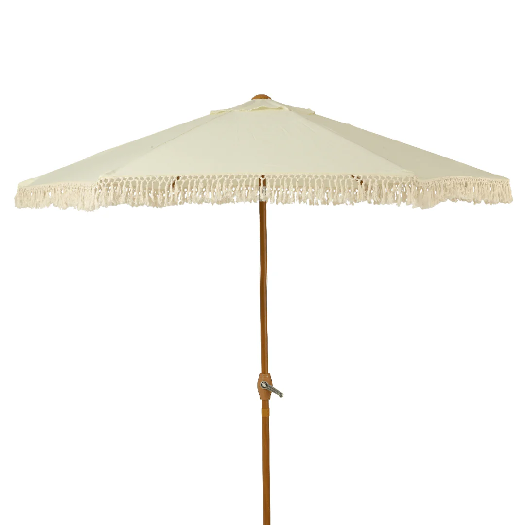 2.2m Crank & Tilt Garden Umbrella Parasol Beige