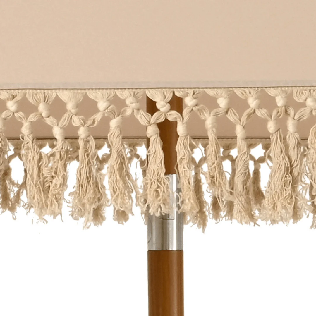 2.2m Crank & Tilt Garden Umbrella Parasol Taupe - Image 4