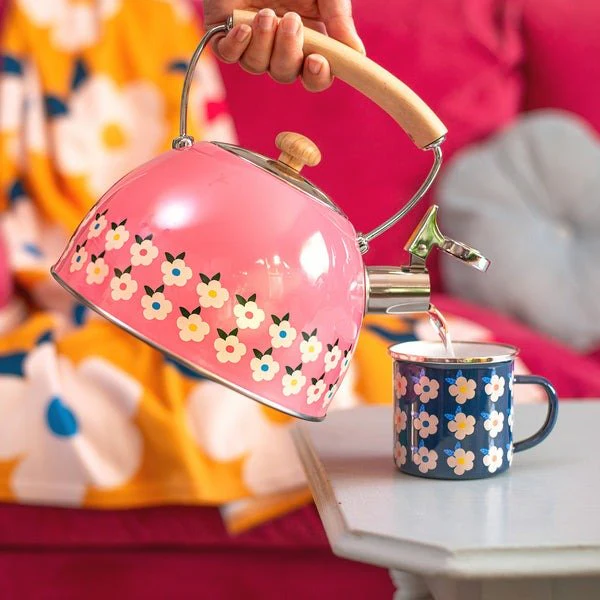 2.5L Whistling Kettle Stainless Steel – Rose Pink - Image 5