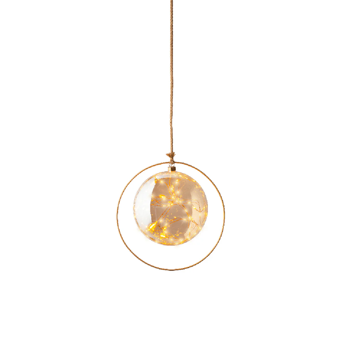 26cm B/O Amber/Classic Warm Micro LED Ball - Image 2