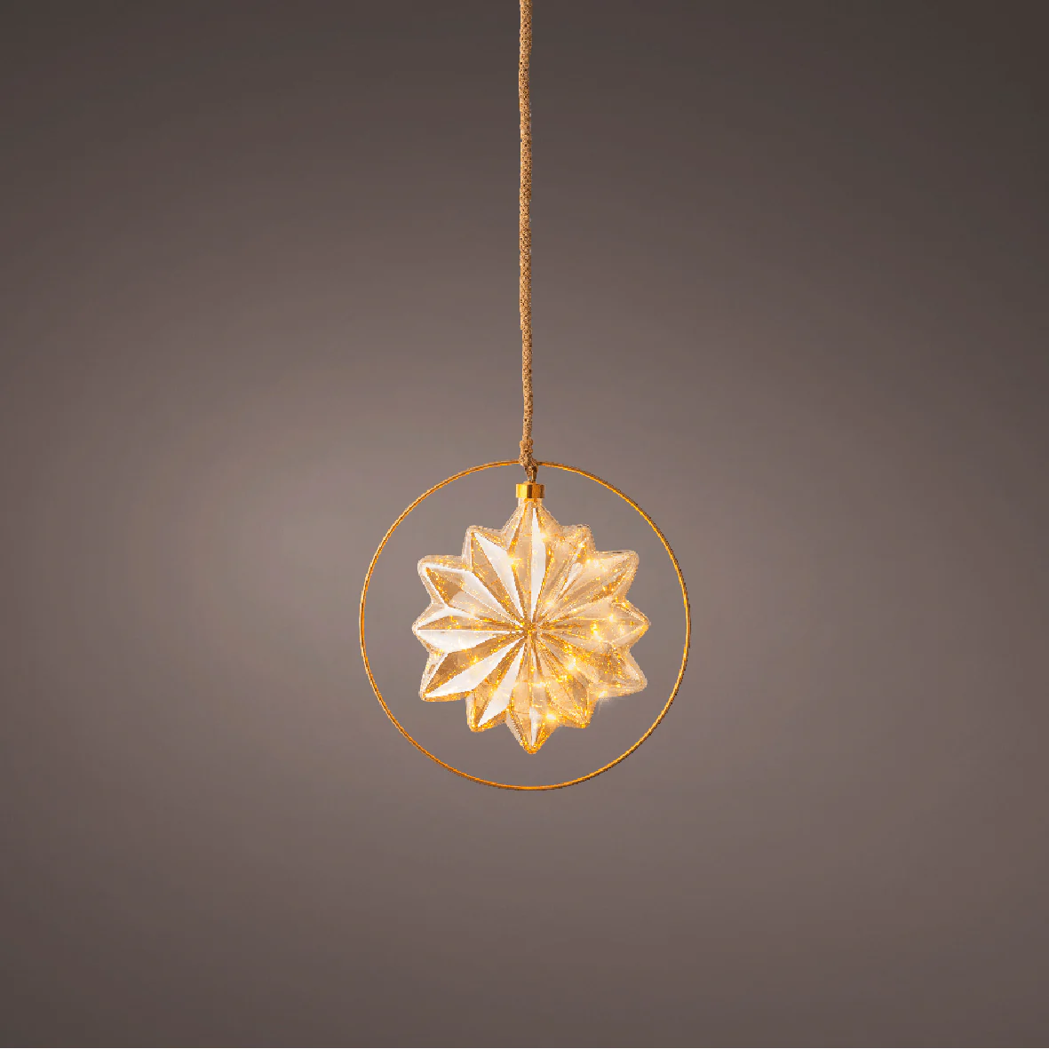 26cm Battery Operated Amber/Classic LED North Star
