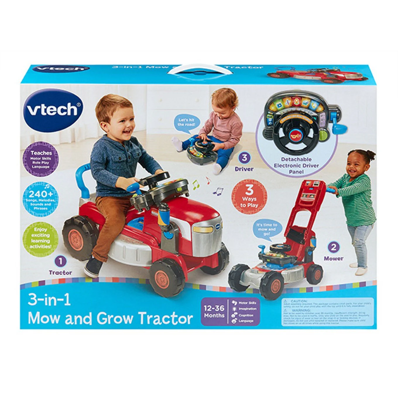 3-In-1 Mow And Grow Tractor