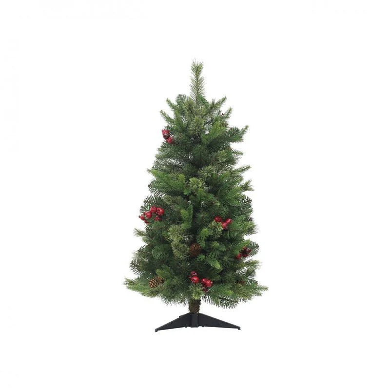 3ft Puleo Rutland Pine Mini Christmas Tree - 91cm