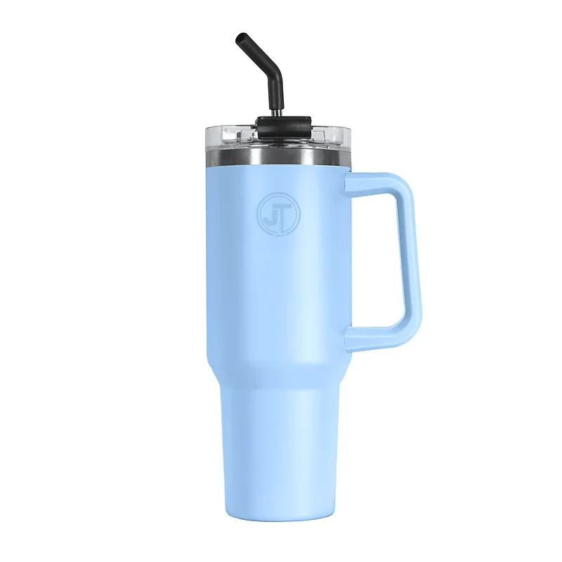 40oz Double Wall Vacuum Mug with Handle Blue