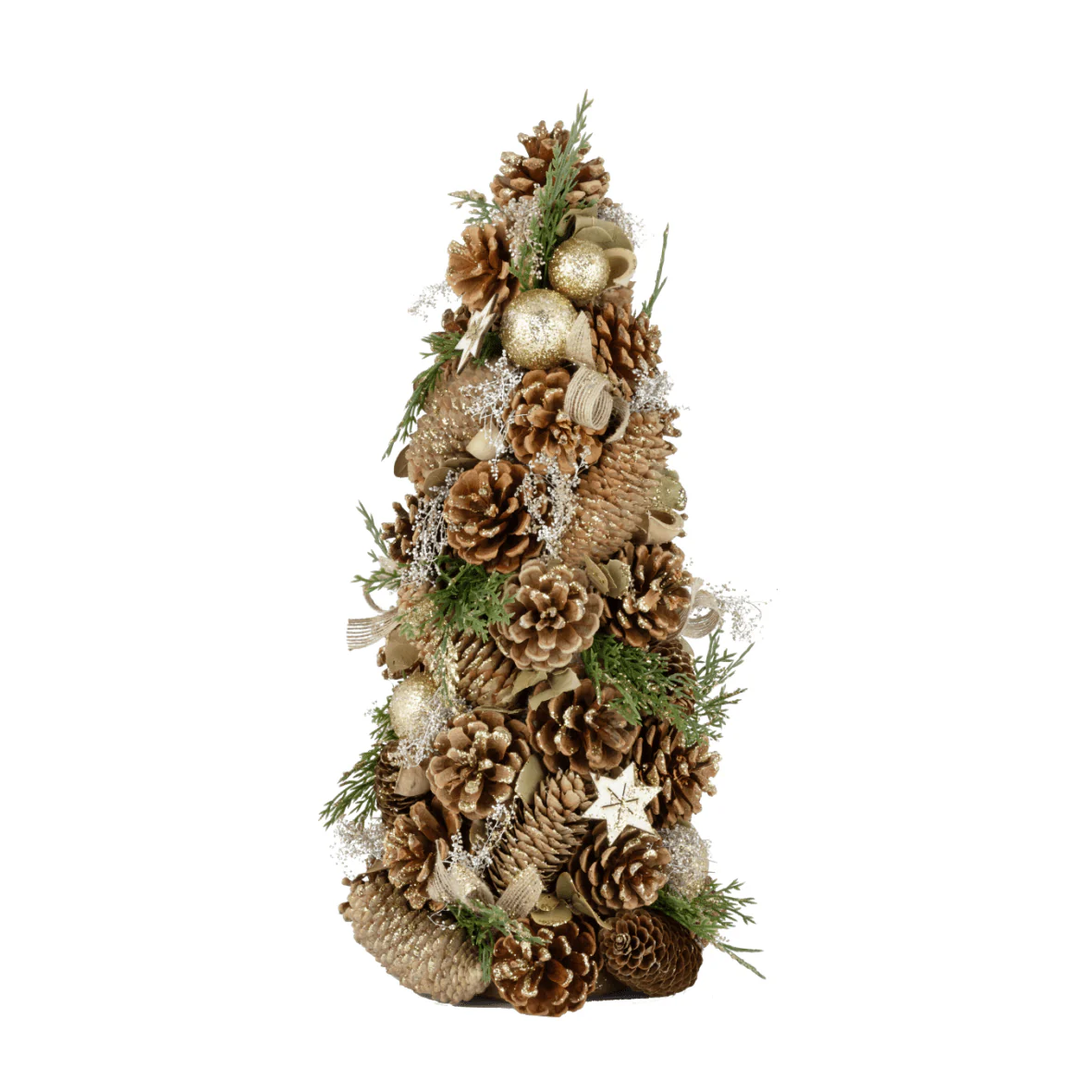 43 x 22cm Gold Cone Decoration