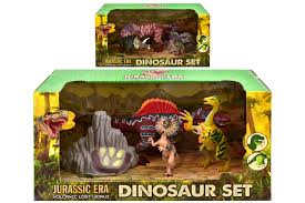 4Pc Dinosaur Playset