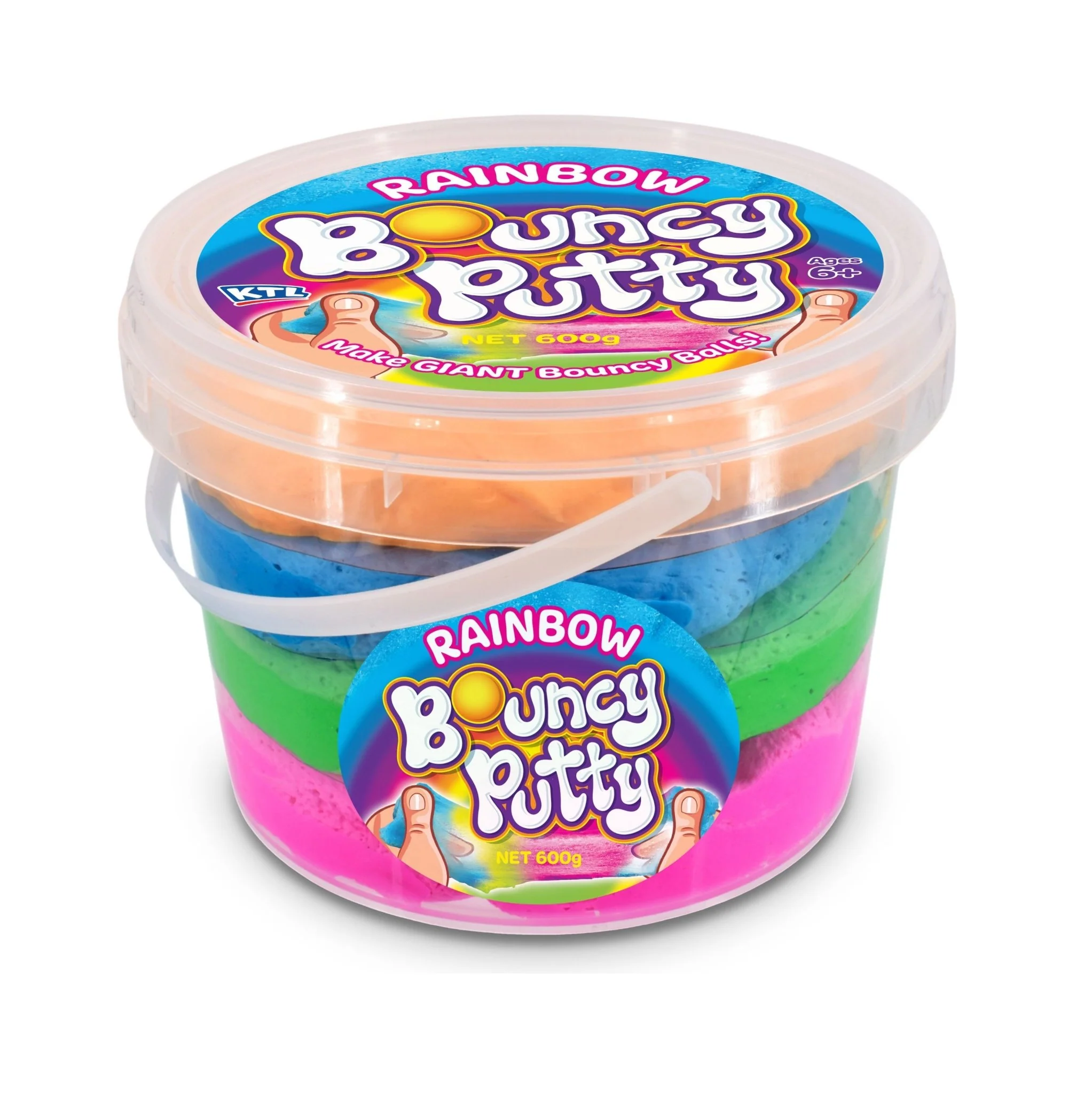 600g Rainbow Bouncing Putty Tub