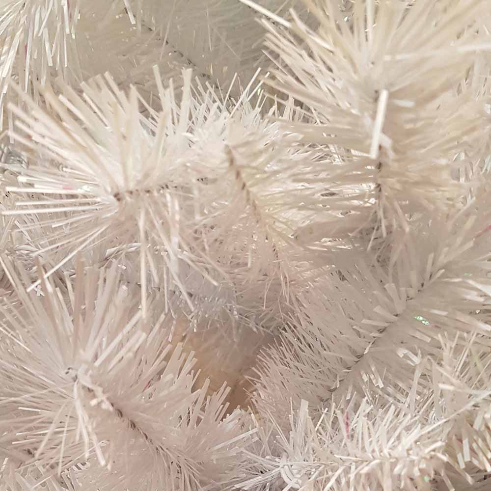 7ft (2.1m) Premier Pre-Lit White Spruce Tree with Iridescent Tips - Image 4