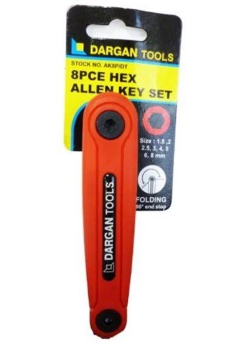 8 Piece Dargan Allen Key Set 2.5-10mm
