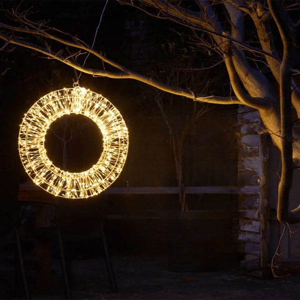 960 LED Galaxy Wreath 40cm - Warm White, Low Voltage