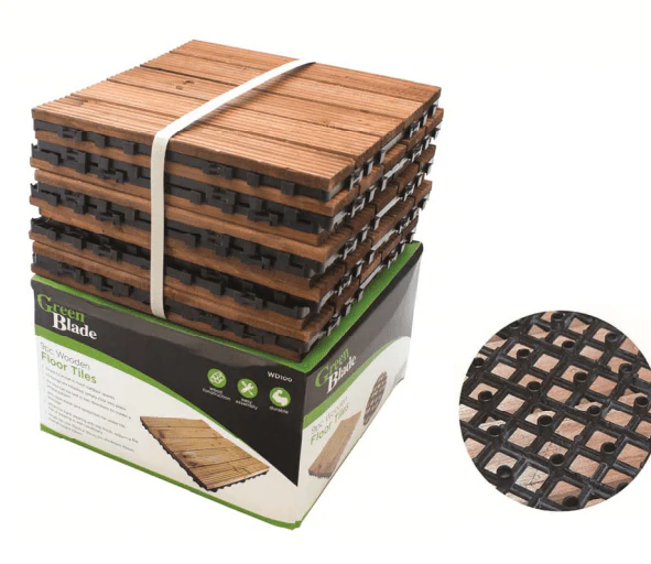 9pk Wooden Floor Tiles