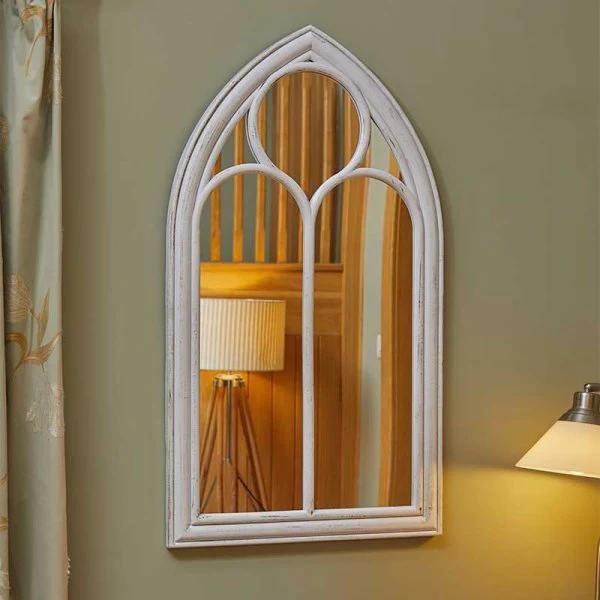 Abbey Home & Garden Mirror 90x50cm - Silvergris - Image 2