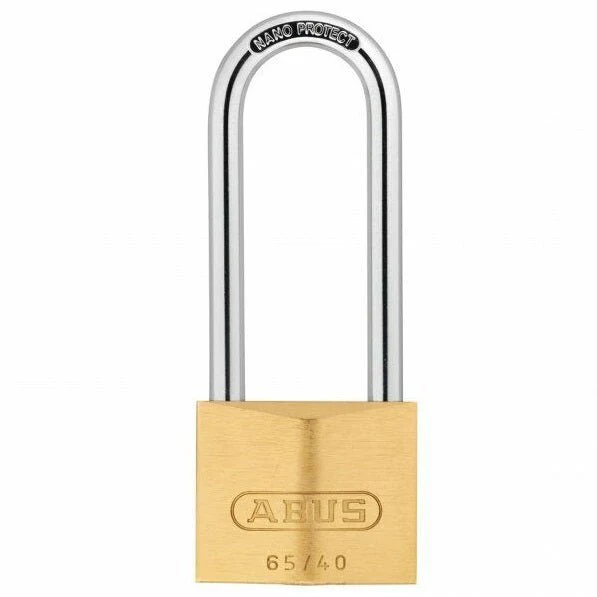 ABUS 65/40 HB63 Brass Padlock Long Shackle