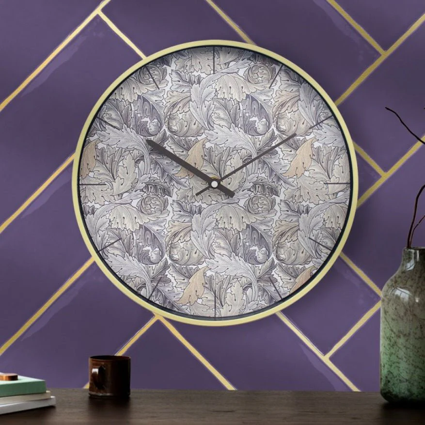 Acanthus Floral Wall Clock 31cm - Image 2