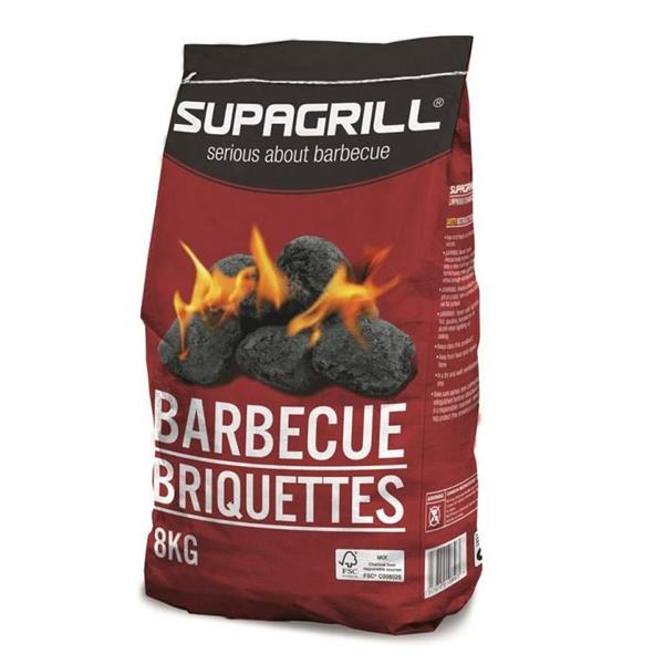 SupaGrill 8Kg Charcoal Briquettes