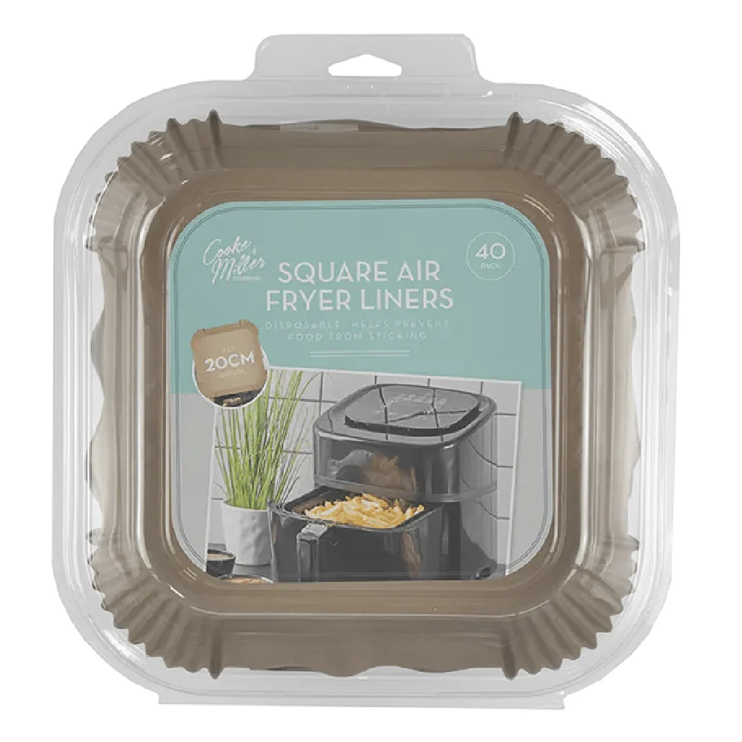 Air Fryer Liner Square 20 x 20cm 40pk