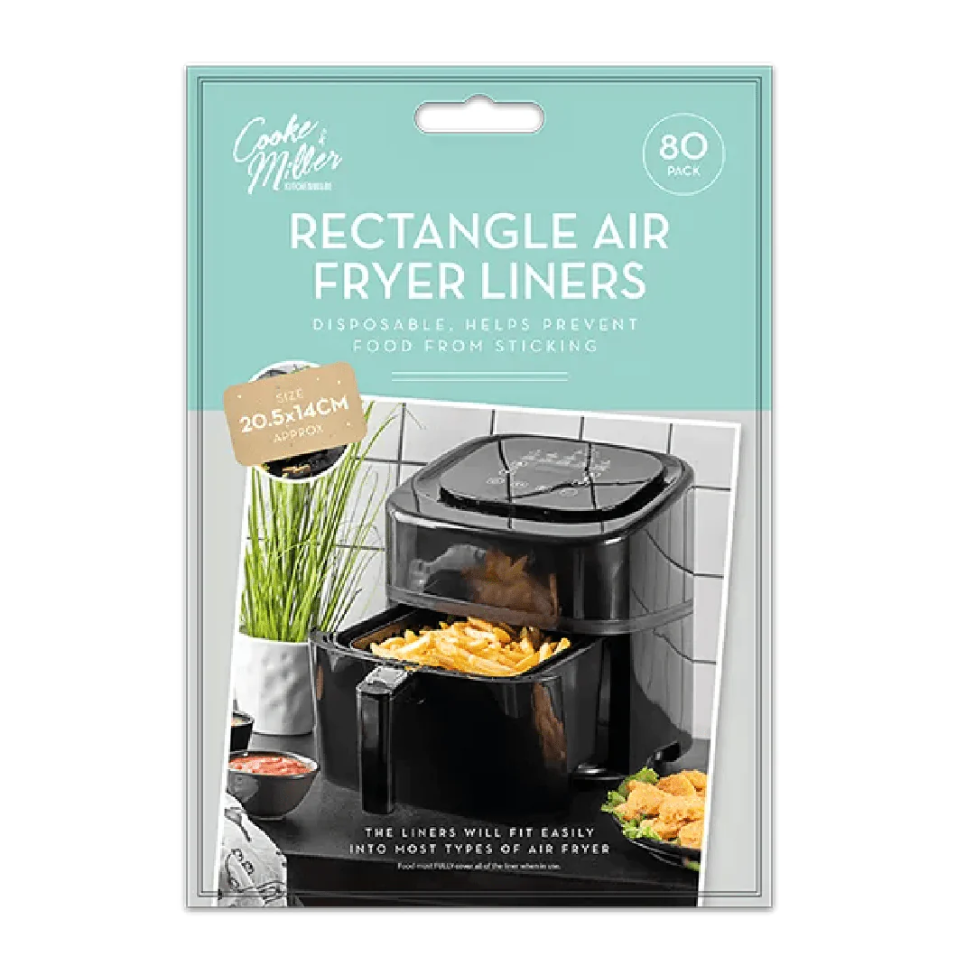 Air Fryer Sheets Rectangle 14 x 20.5cm 80pk