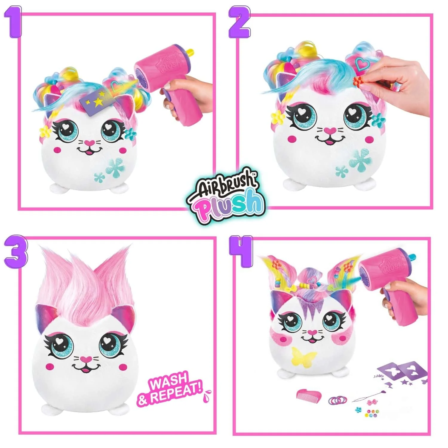 Airbrush Plush Hairiffic Squish Pals - Image 5