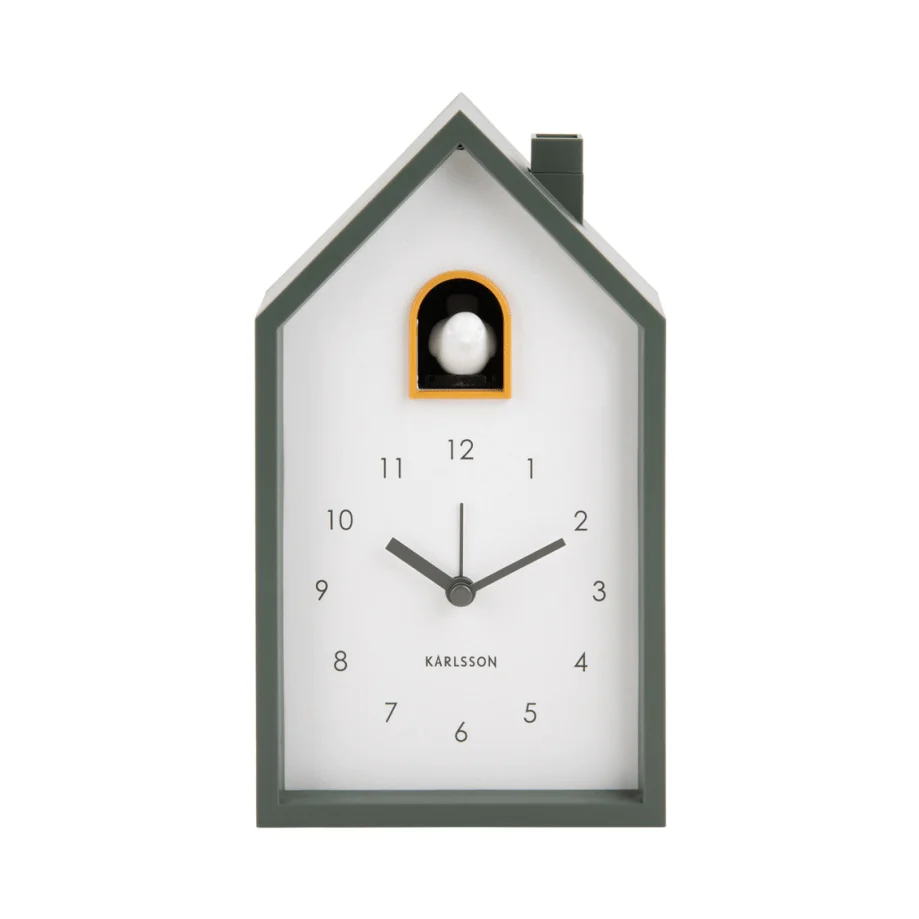 Alarm Clock Modern Cuckoo Jungle Green - Image 2