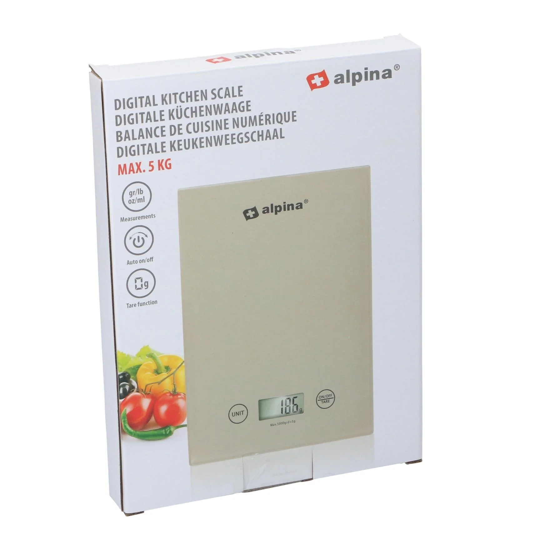 ALPINA Digital Kitchen Scale 5 kg