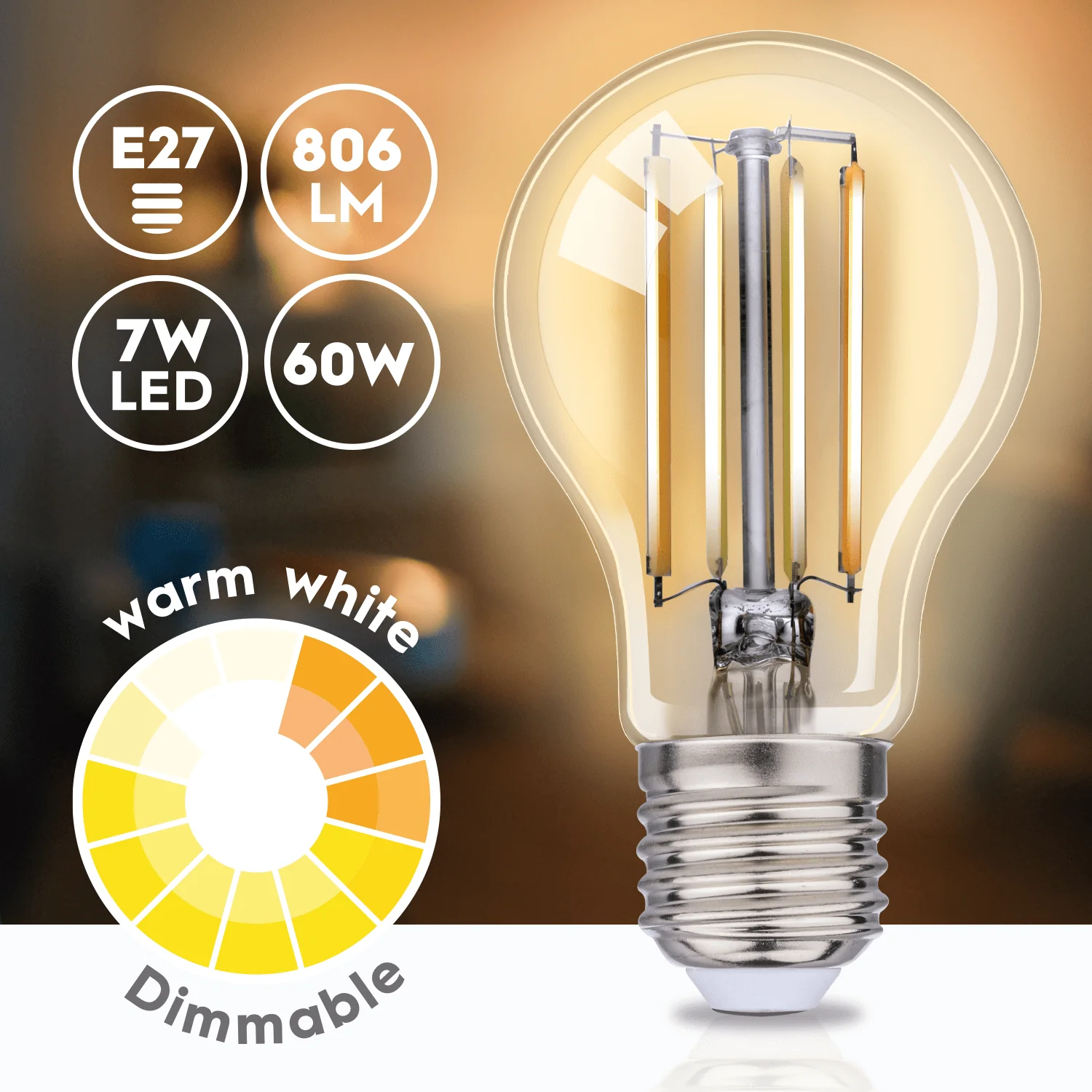 Alpina Smart Bulb Warm White E27 7W - Image 3