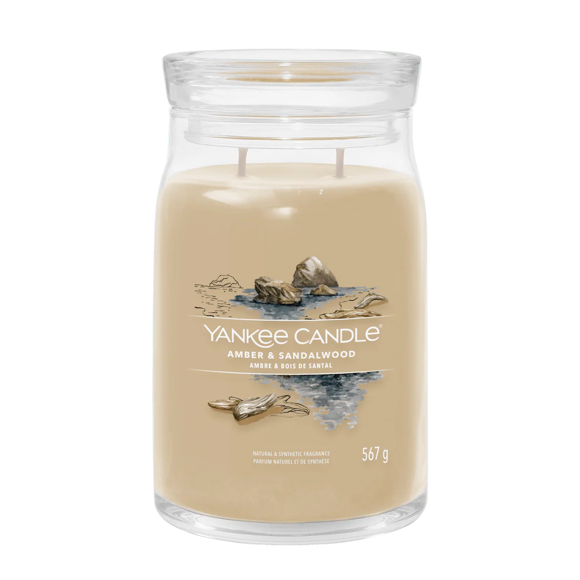 Amber & Sandalwood Signature Large Jar Yankee Candle 567g