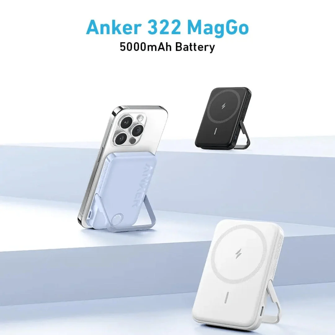 Anker 322 MagGo Wireless Power Bank 5000mAh 7.5W - Black - Image 3