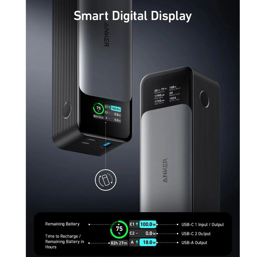 Anker 737 PowerCore 24000mAh 140W Power Bank A1289011 - Image 3