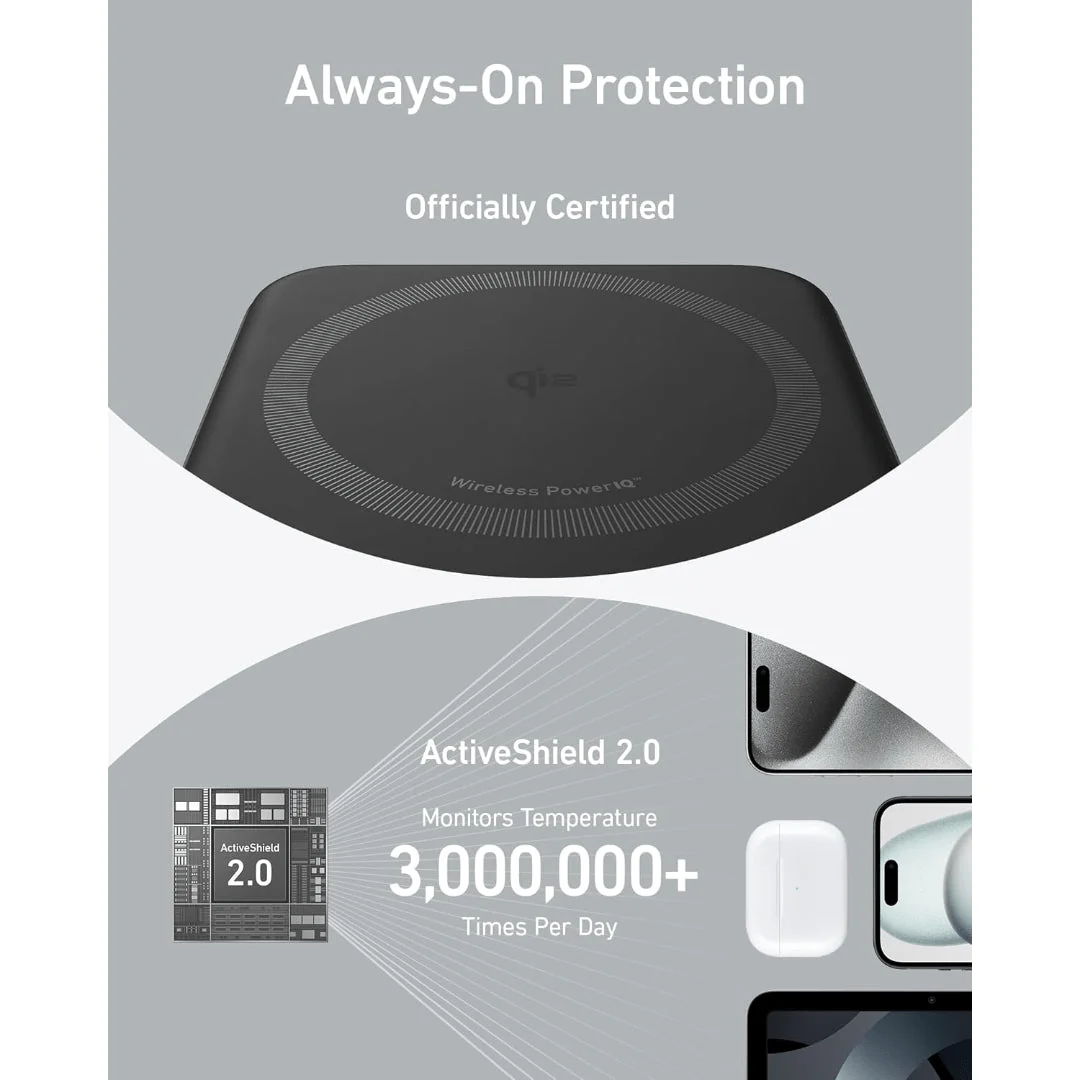 Anker MagGo 10,000mah Wireless Power Bank - Black - Image 2