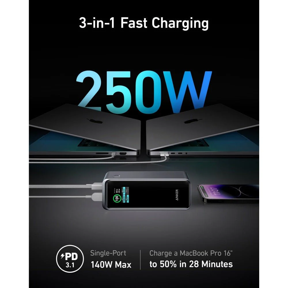 Anker Prime Power Bank 27650mAh 250W | A1340011 - Image 4