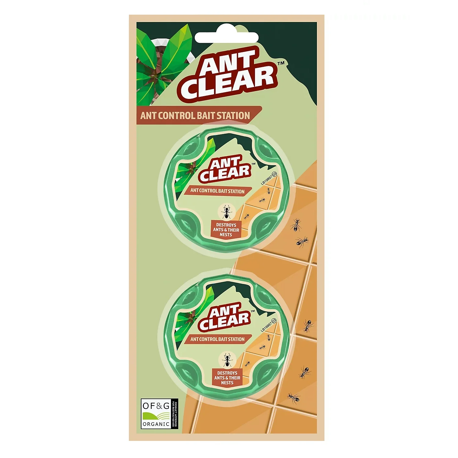 Ant Clear Ant Control Bait Station - Pack of 2