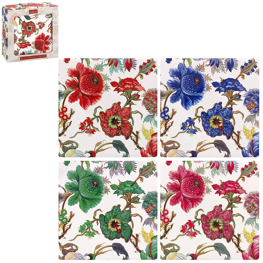 Anthina Ceramic Coasters - Set of 4