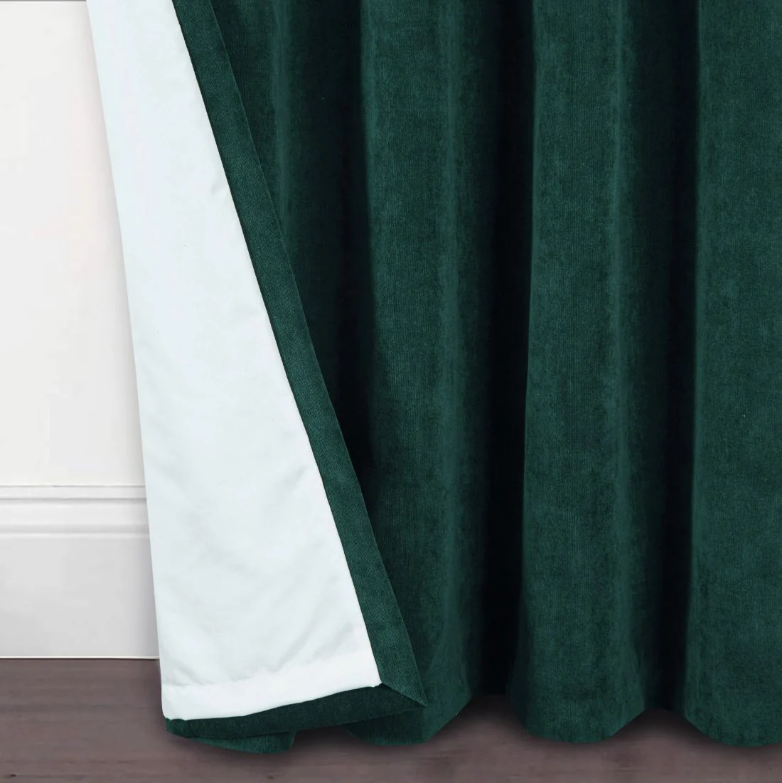 Arosa Emerald Eyelet Curtains 90 x 90 - Image 3