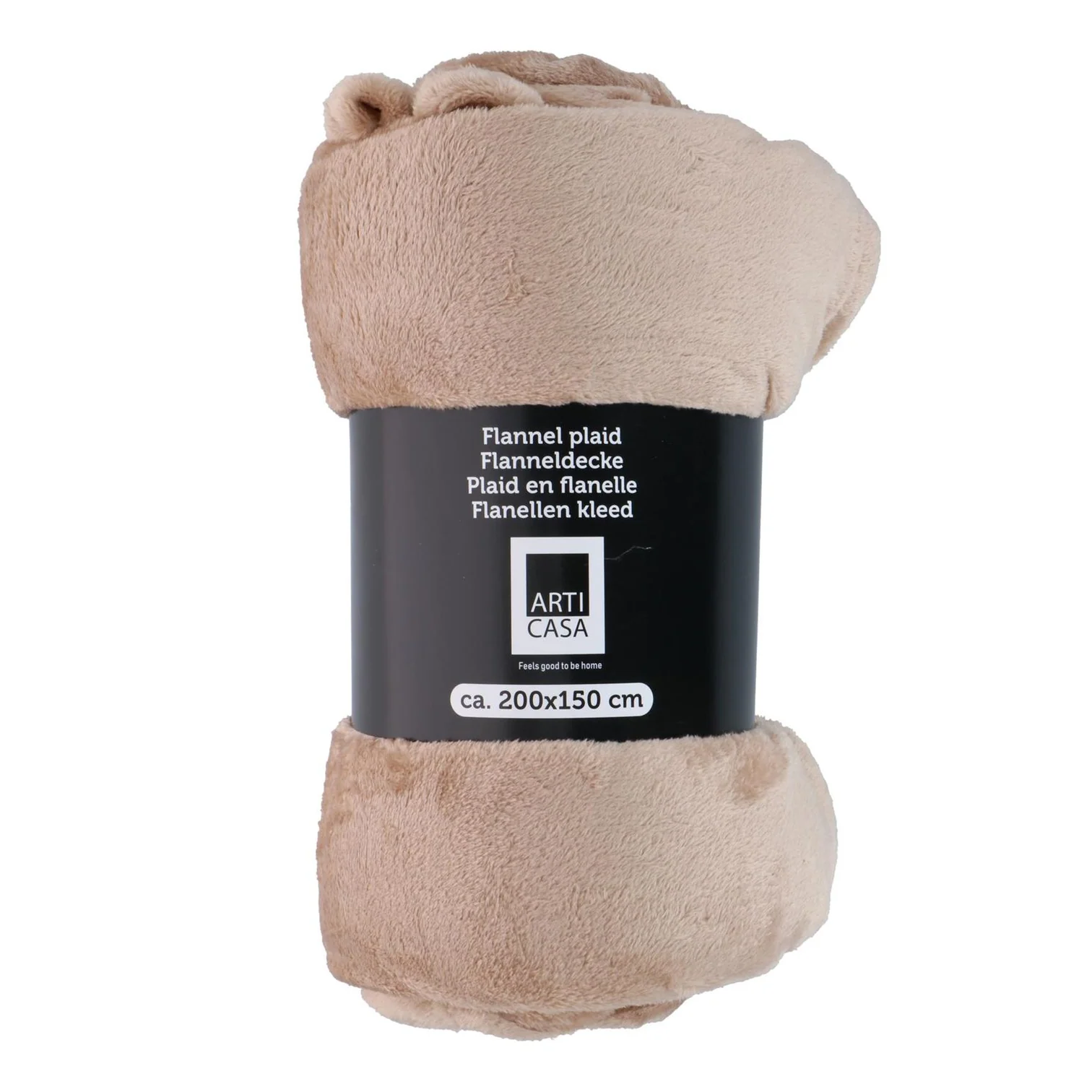 ARTICASA Fleece Throw 200 x 150cm Beige