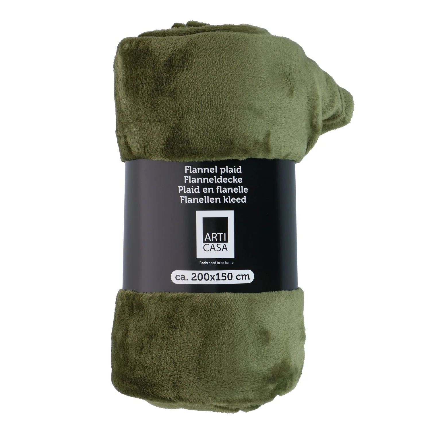 ARTICASA Fleece Throw 200 x 150cm Dark Green