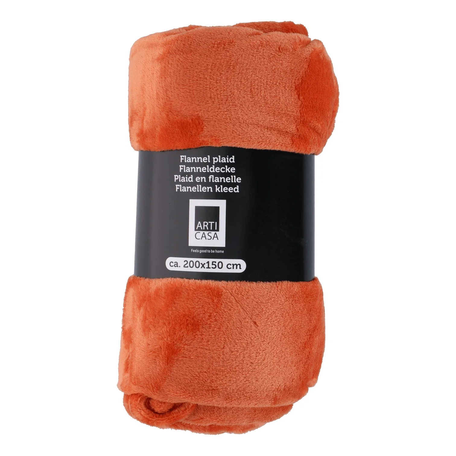 ARTICASA Fleece Throw 200 x 150cm Terracotta