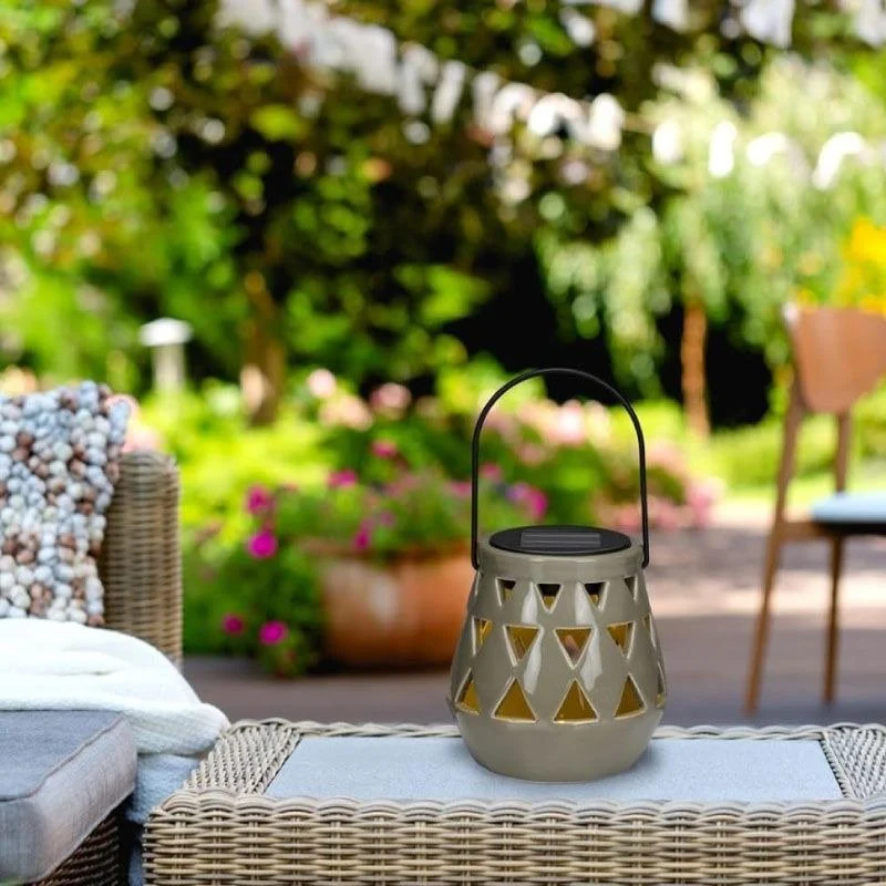 Articasa Grey 10x11cm Solar Garden Lantern - Image 2