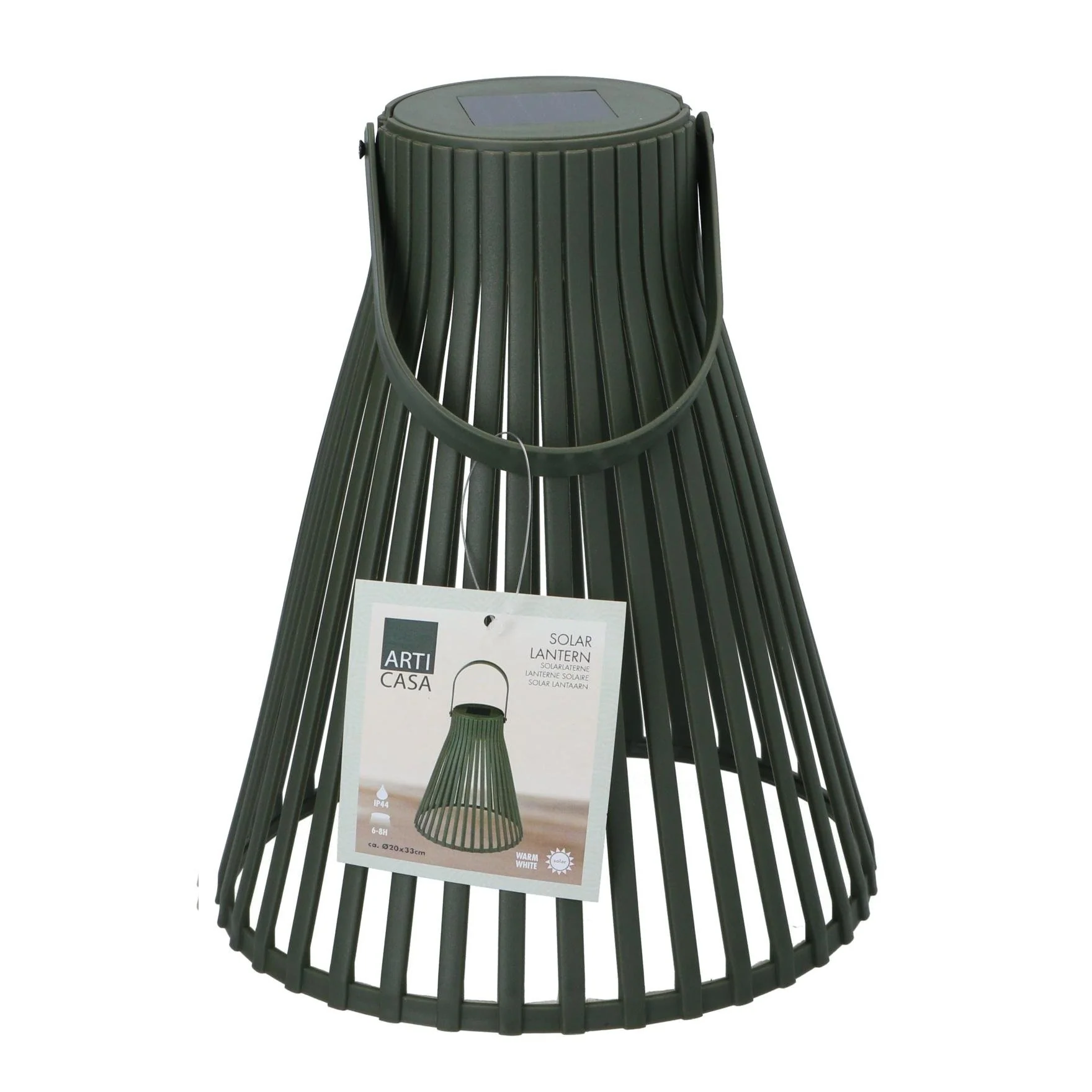 ARTICASA Solar-Powered Lantern Green