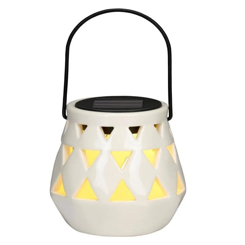 Articasa White 10x11cm Solar Garden Lantern - Image 3