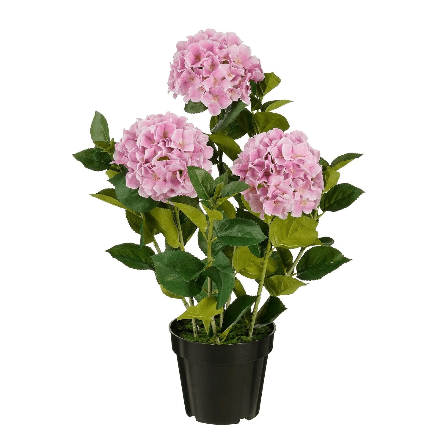 Artificial Hydrangea in Pot Pink Real Touch - h65xd40cm