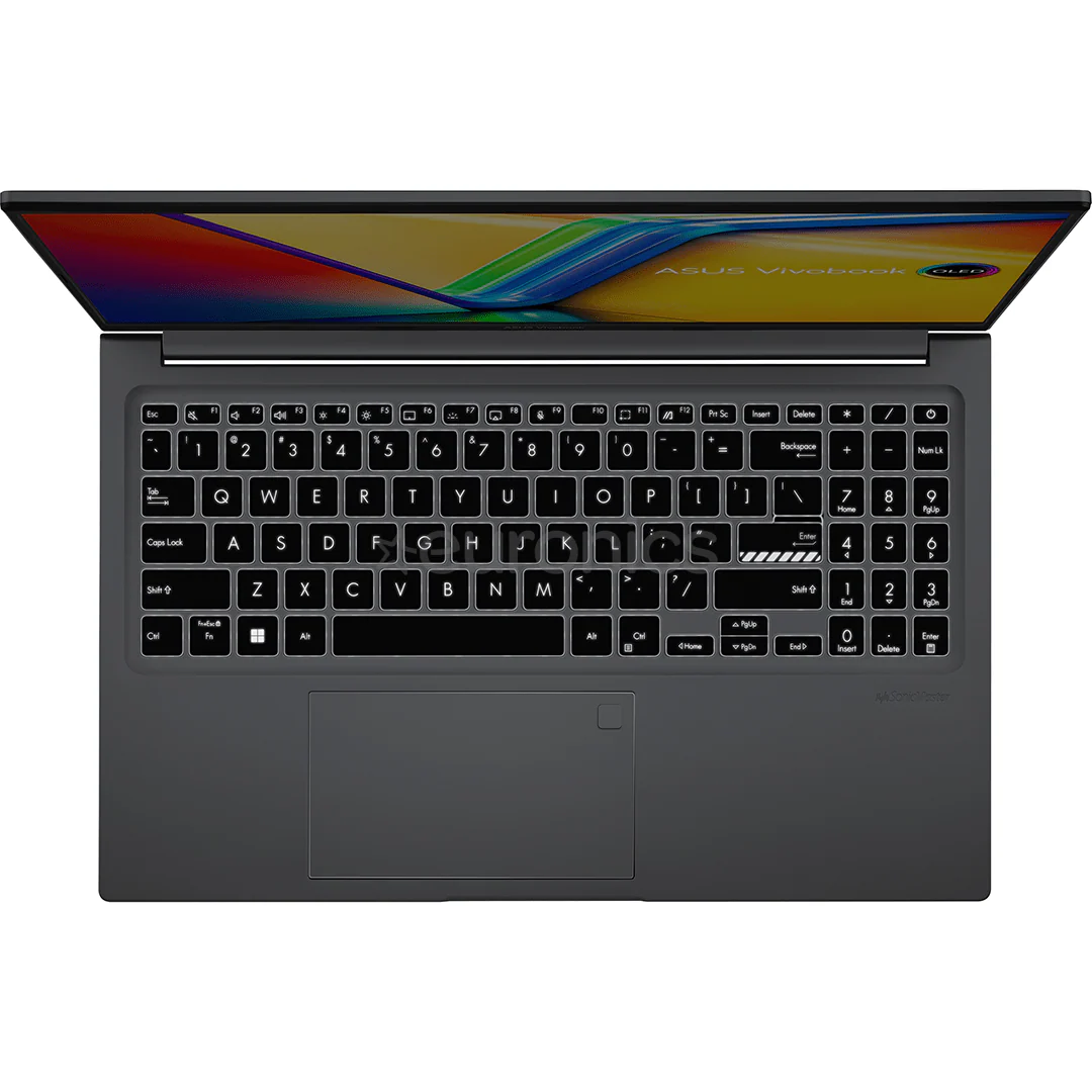 ASUS Vivobook 15 OLED, 2.8K, Ryzen 7, 16 GB, 512 GB, ENG, black - Notebook - Image 3